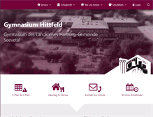 Tablet Screenshot of gymnasium-hittfeld.de